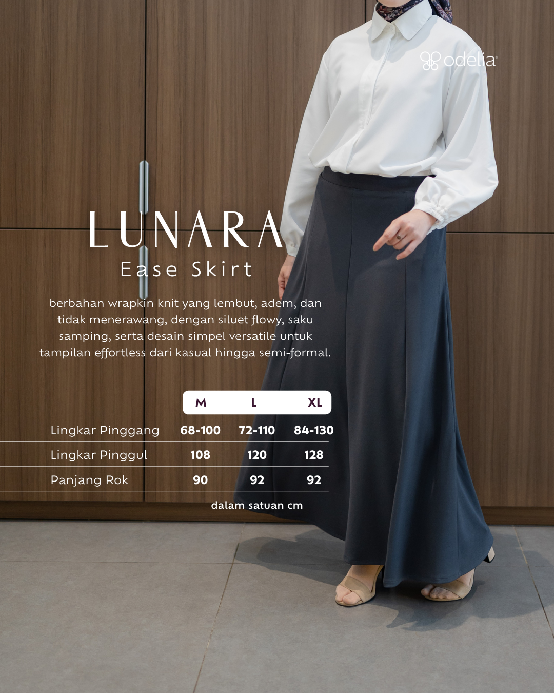 Ease Skirt - Ash Grey