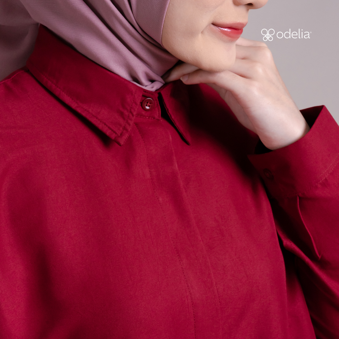 Ardelle Shirt - Maroon