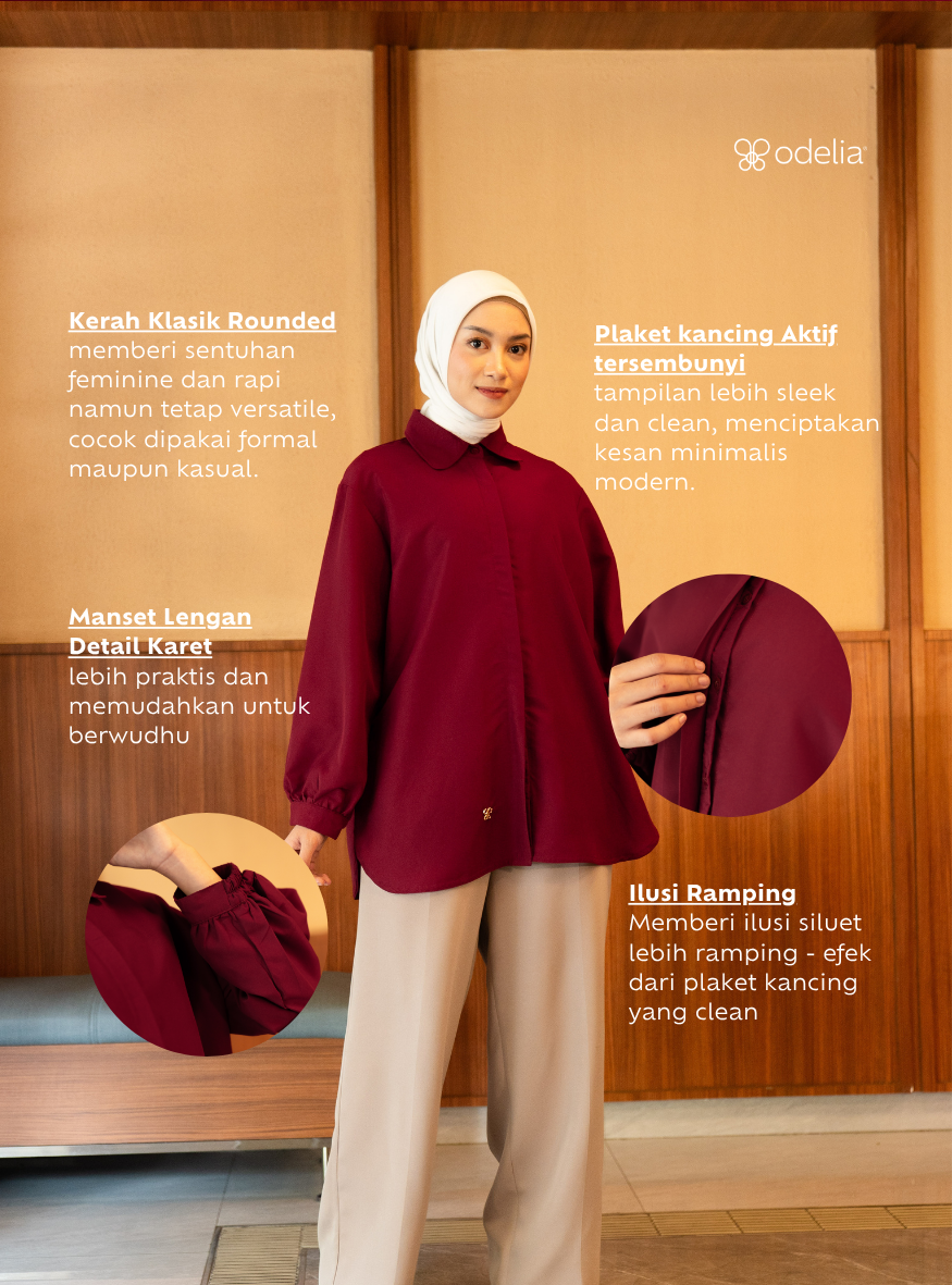 Emira Shirt - Maroon