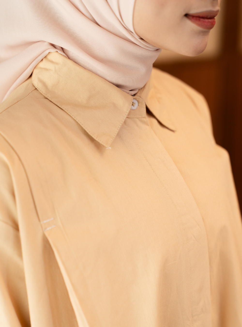 Serene Fold Shirt - Khaky