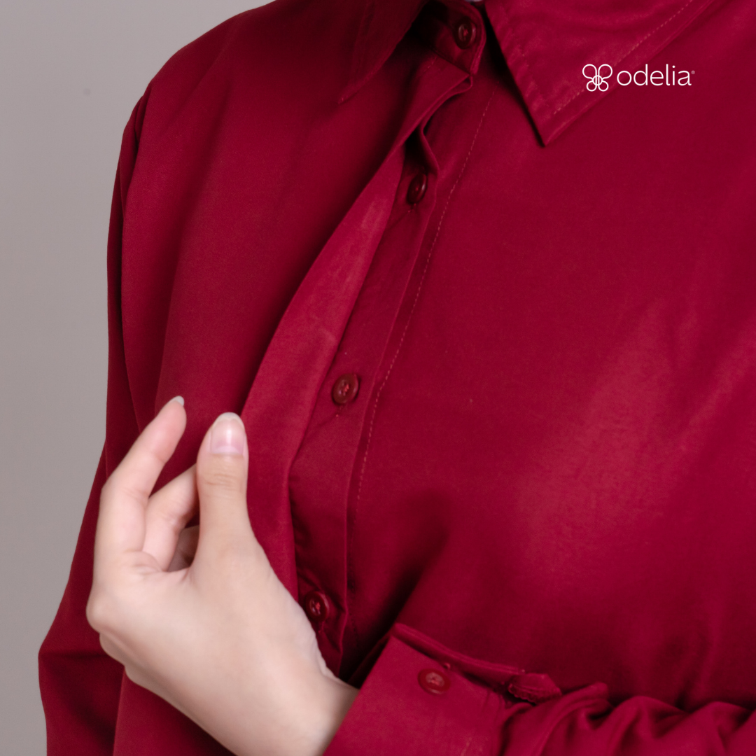 Ardelle Shirt - Maroon
