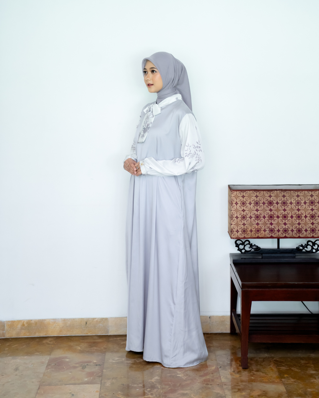 JANNA DRESS - SILKEN SNOW (EID SERIES 2025)