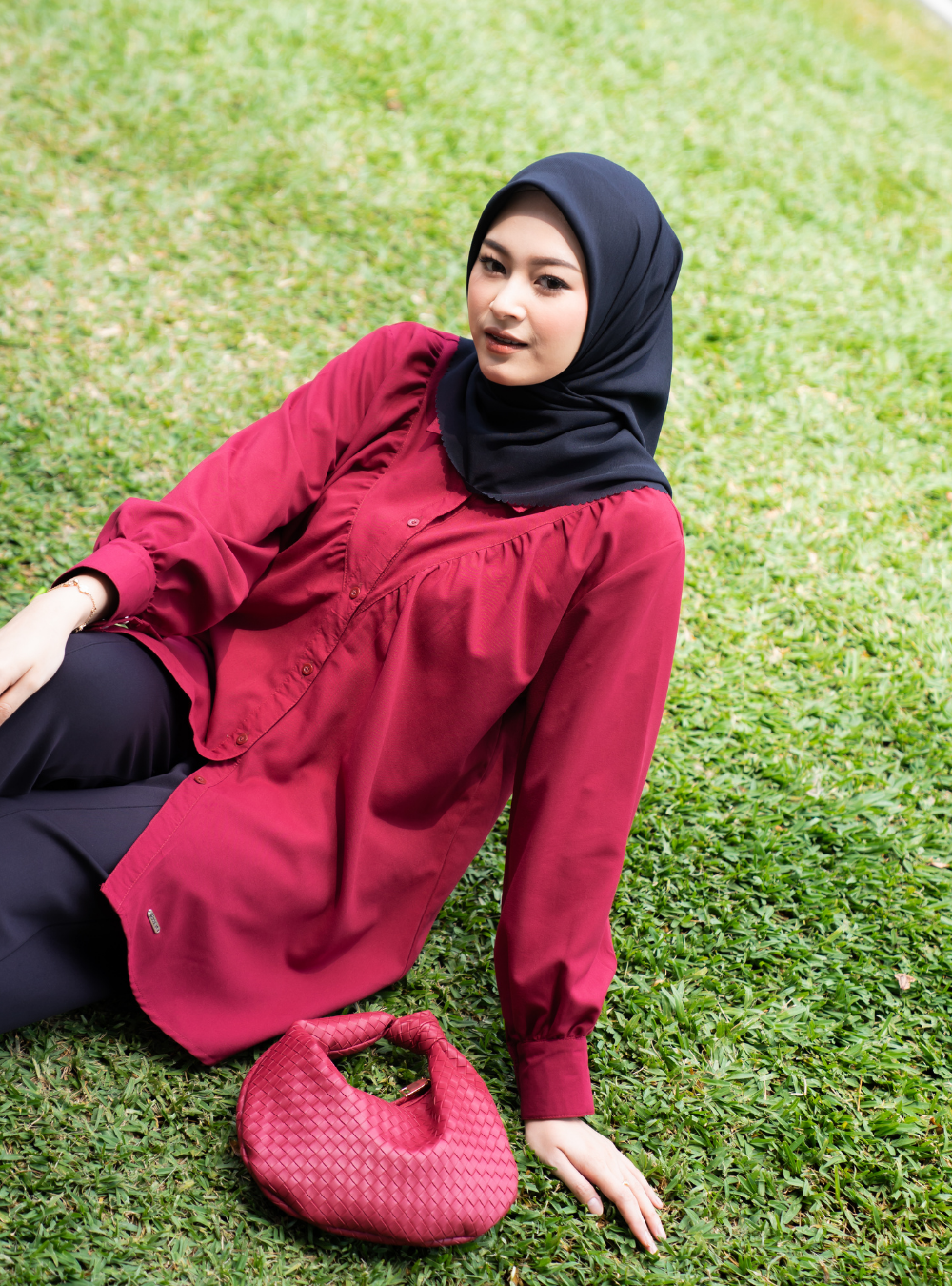DELLA TOP - Maroon