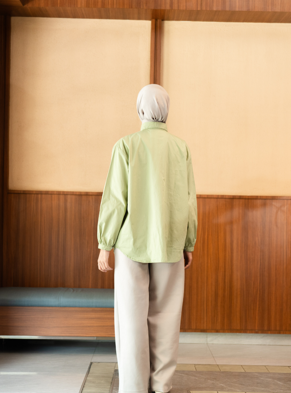Serene Fold Shirt - Pistachio