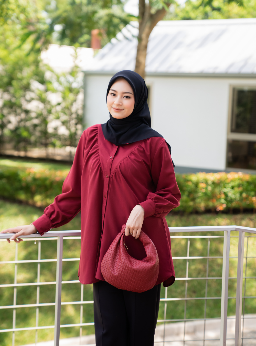 DELLA TOP - Maroon