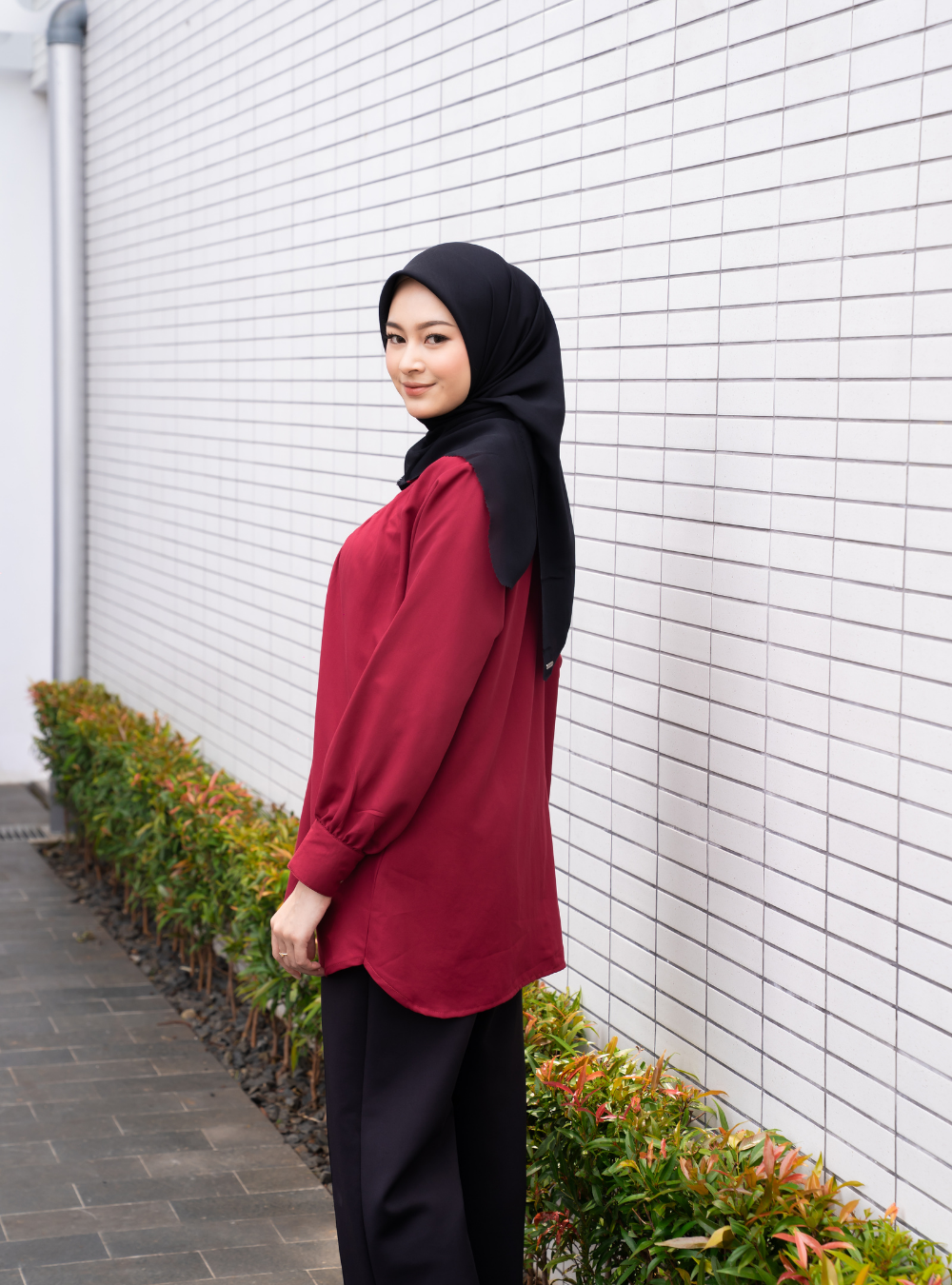 DELLA TOP - Maroon