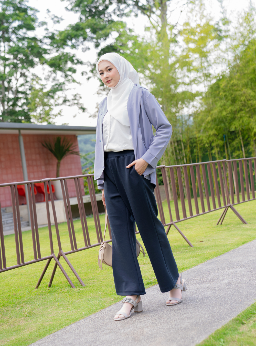 PIPPER PANTS - Ash Blue