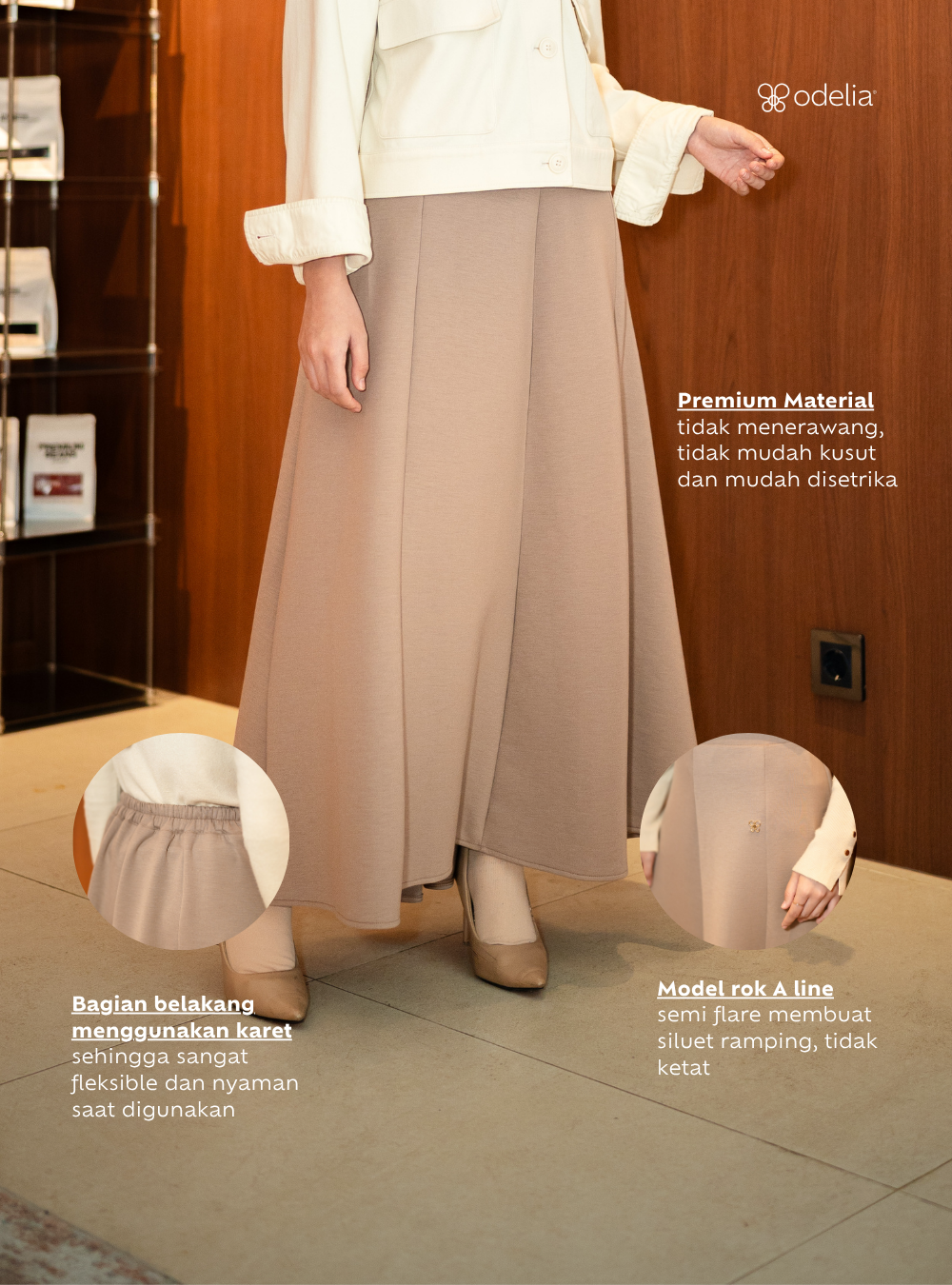 Elora Twirl Skirt - Bronze