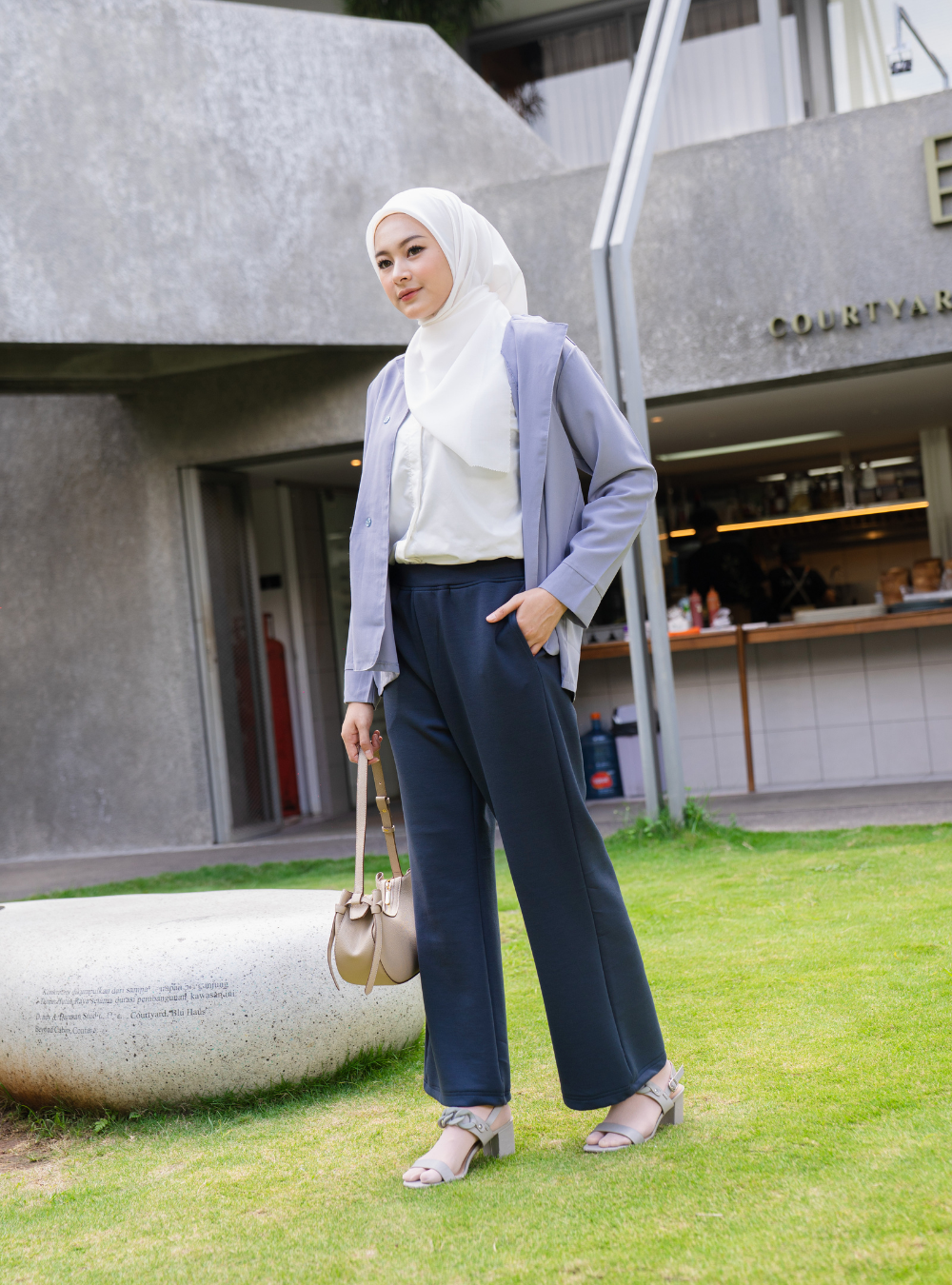 PIPPER PANTS - Ash Blue
