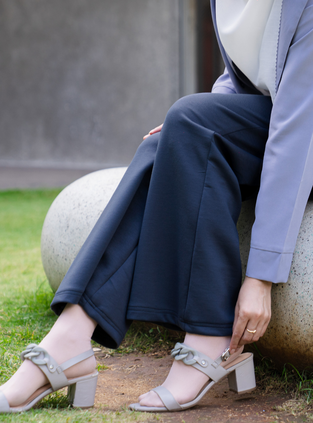 PIPPER PANTS - Ash Blue
