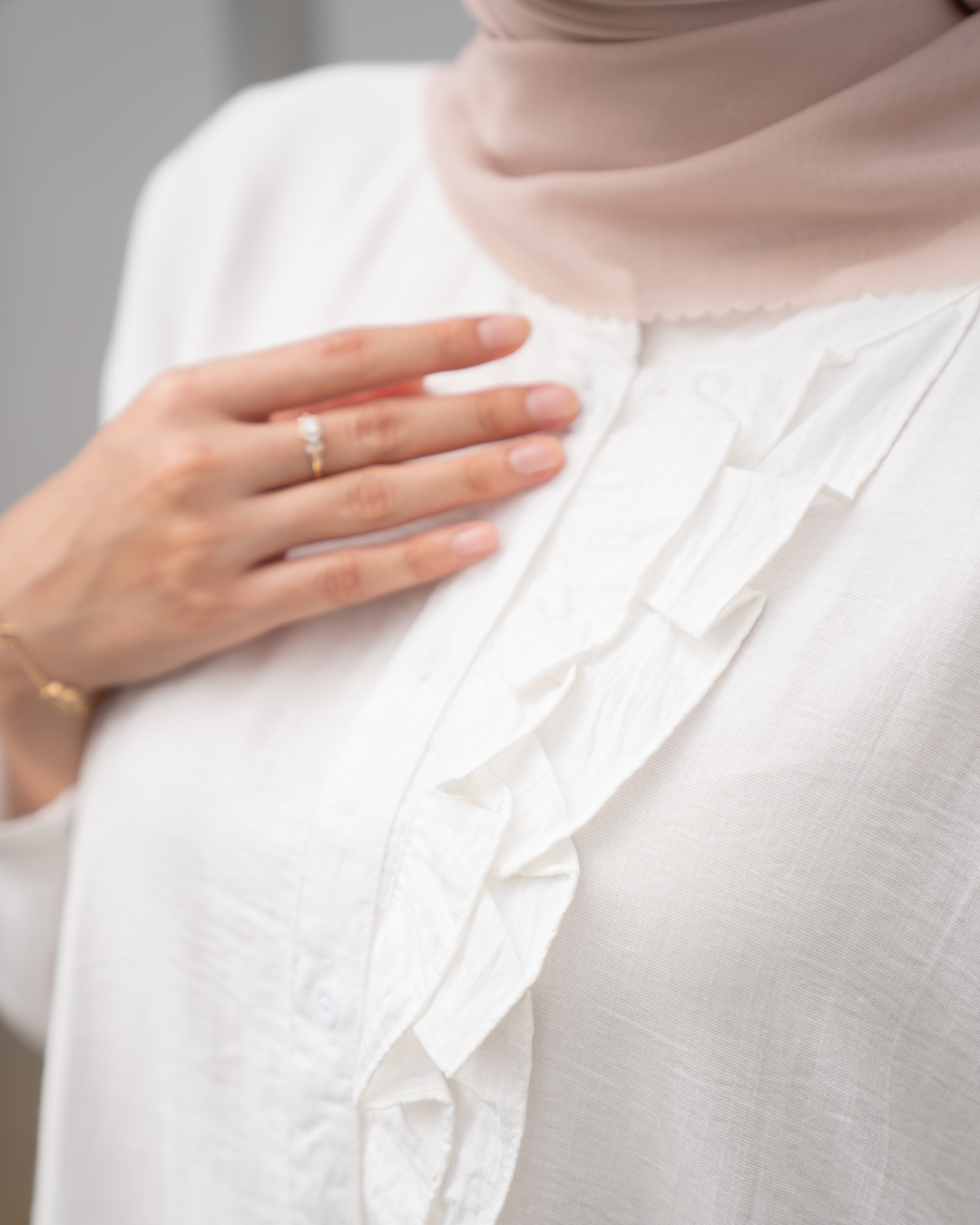 AURA TOP - BROKEN WHITE