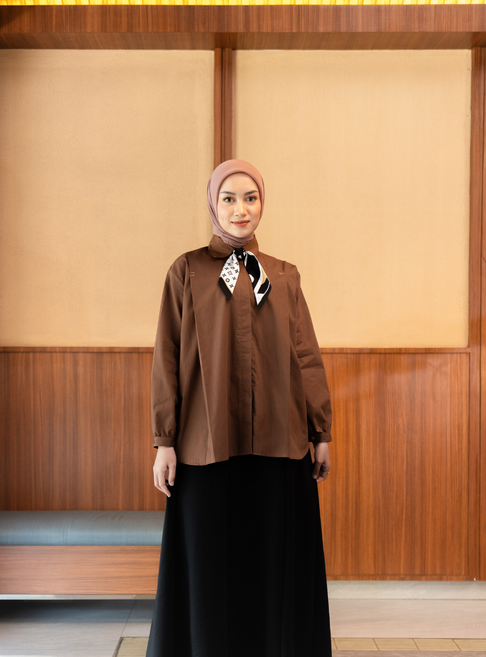 Serene Fold Shirt - Coffee