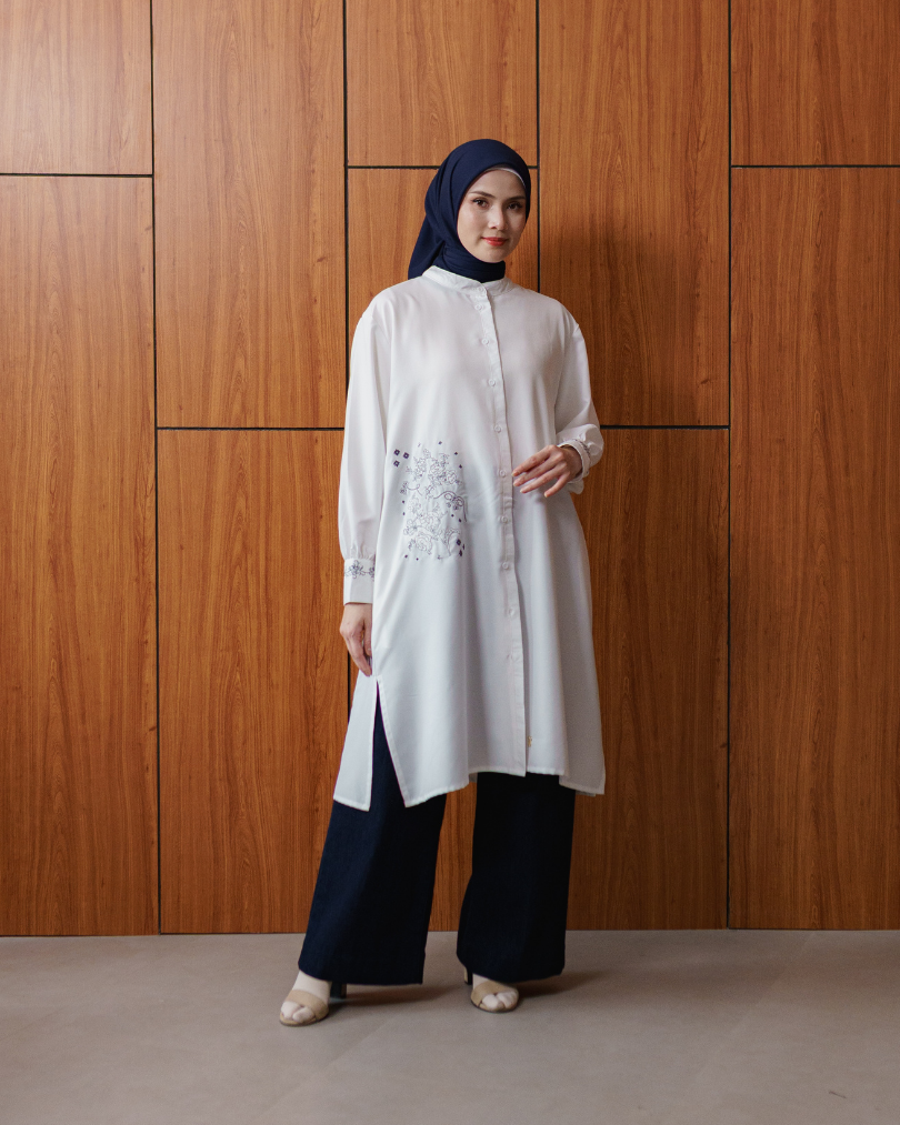 Sorelle Tunic - Pearl White