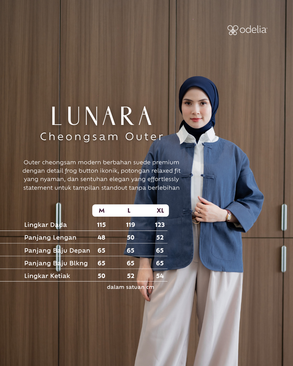 Outer Cheongsam - Navy