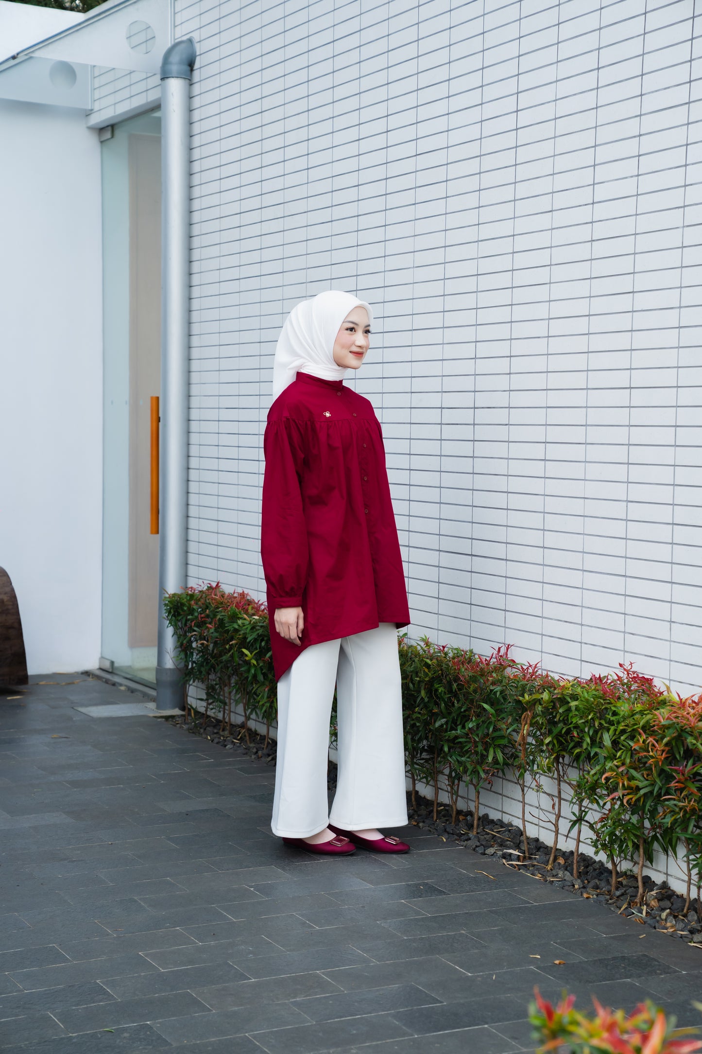 Carmia Shirt - Maroon