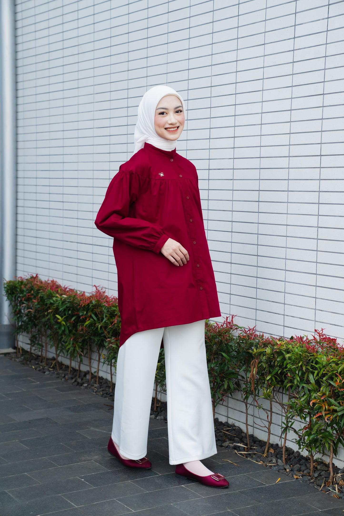 Carmia Shirt - Maroon