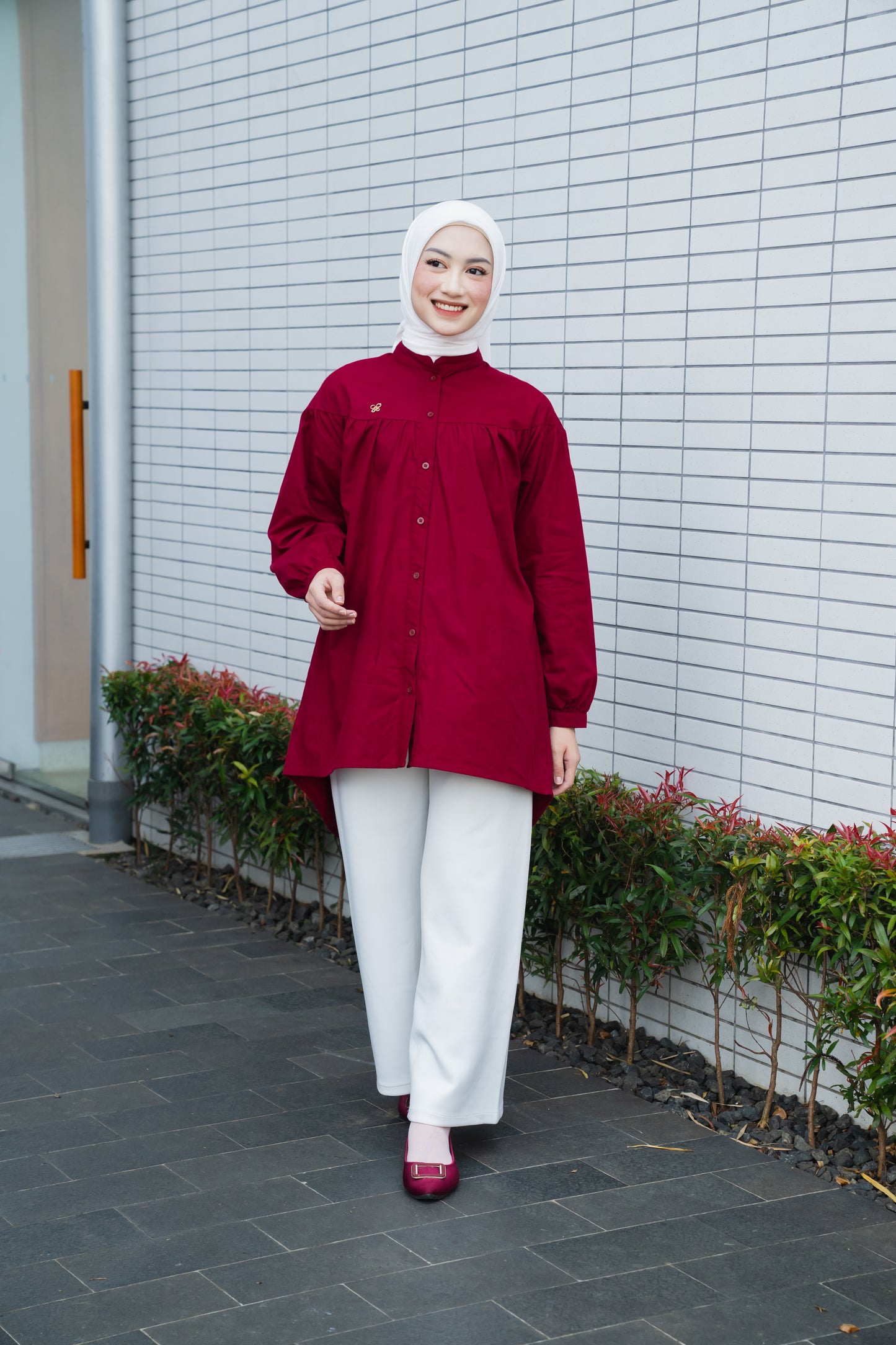 Carmia Shirt - Maroon