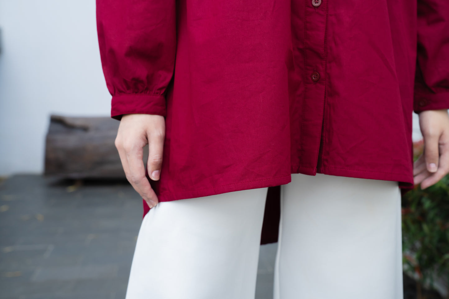 Carmia Shirt - Maroon
