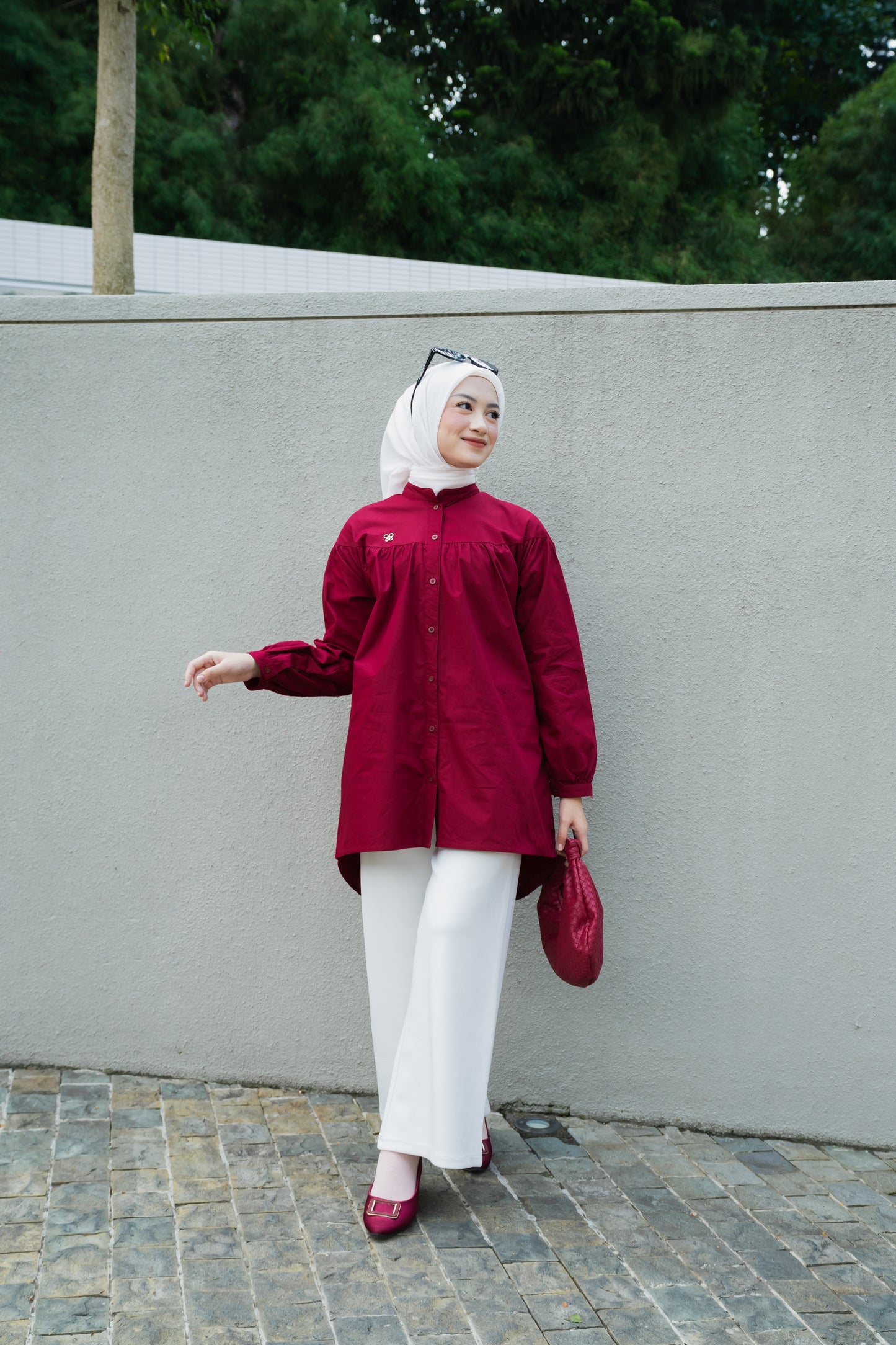 Carmia Shirt - Maroon