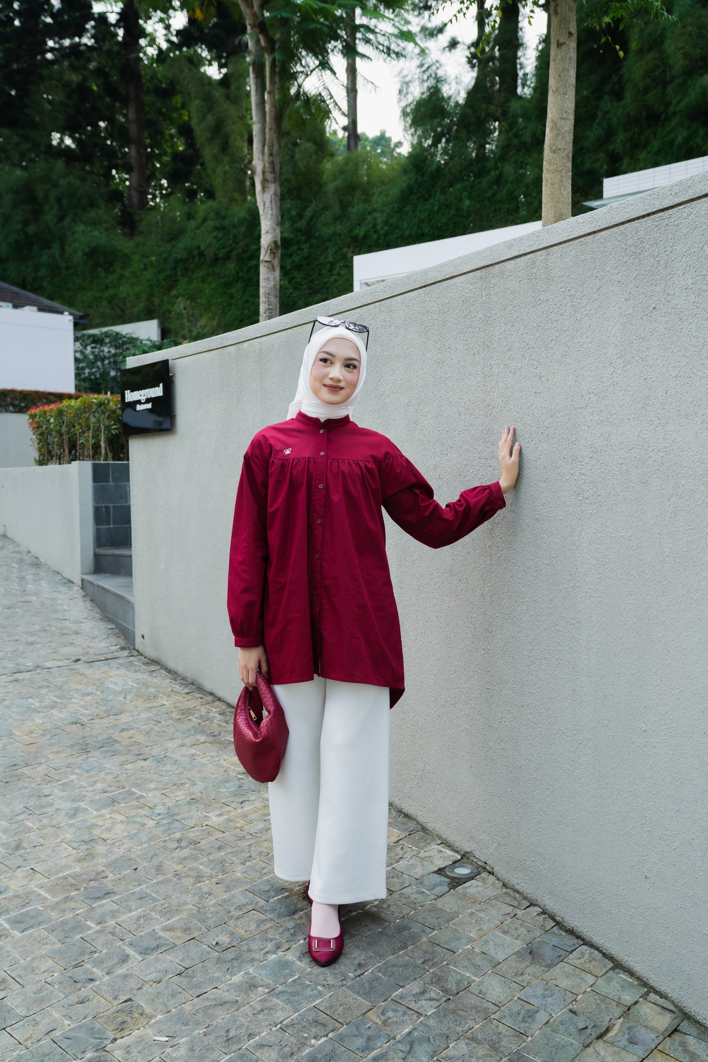 Carmia Shirt - Maroon