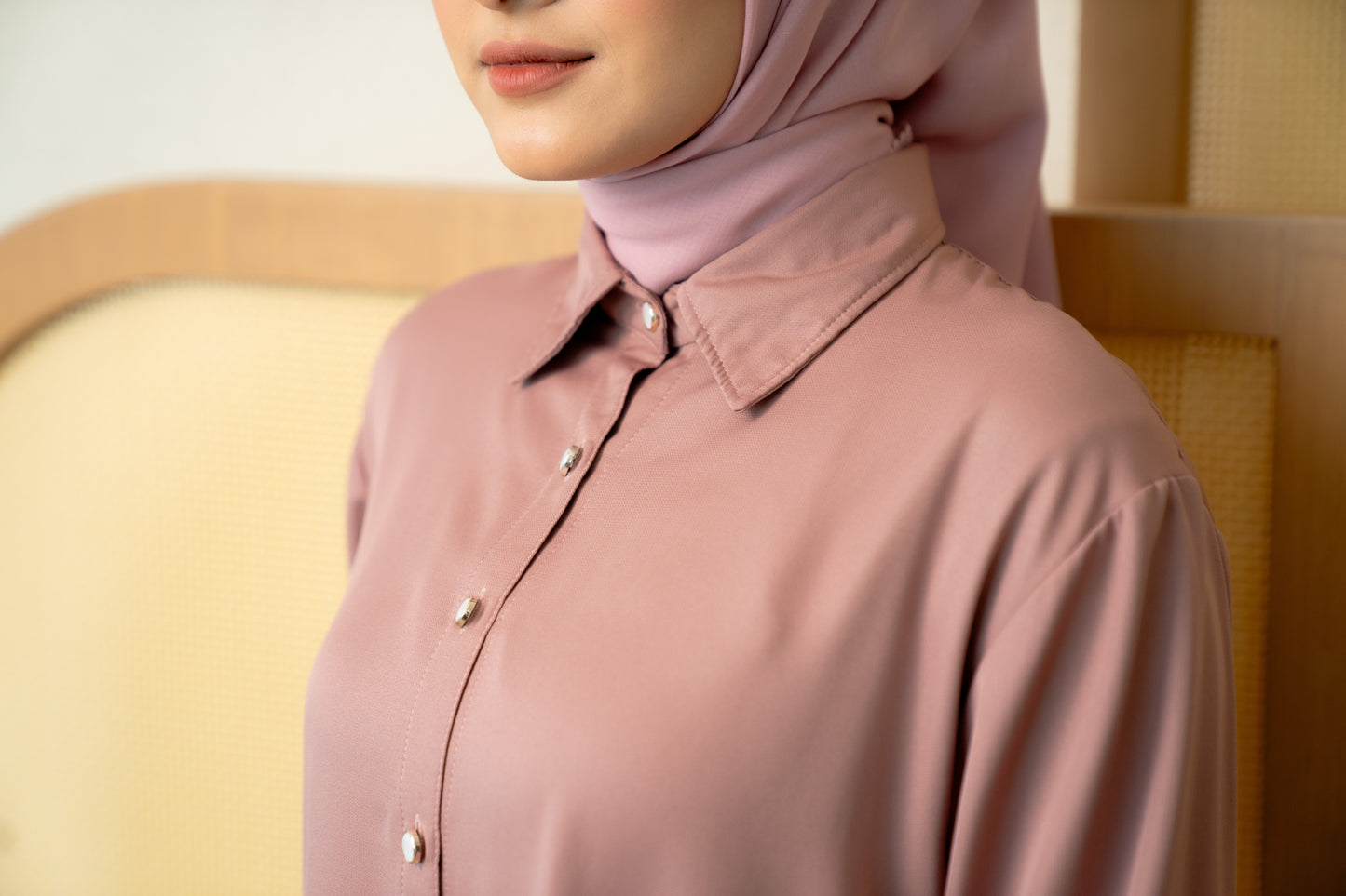 Peony Shirt - Old Rose