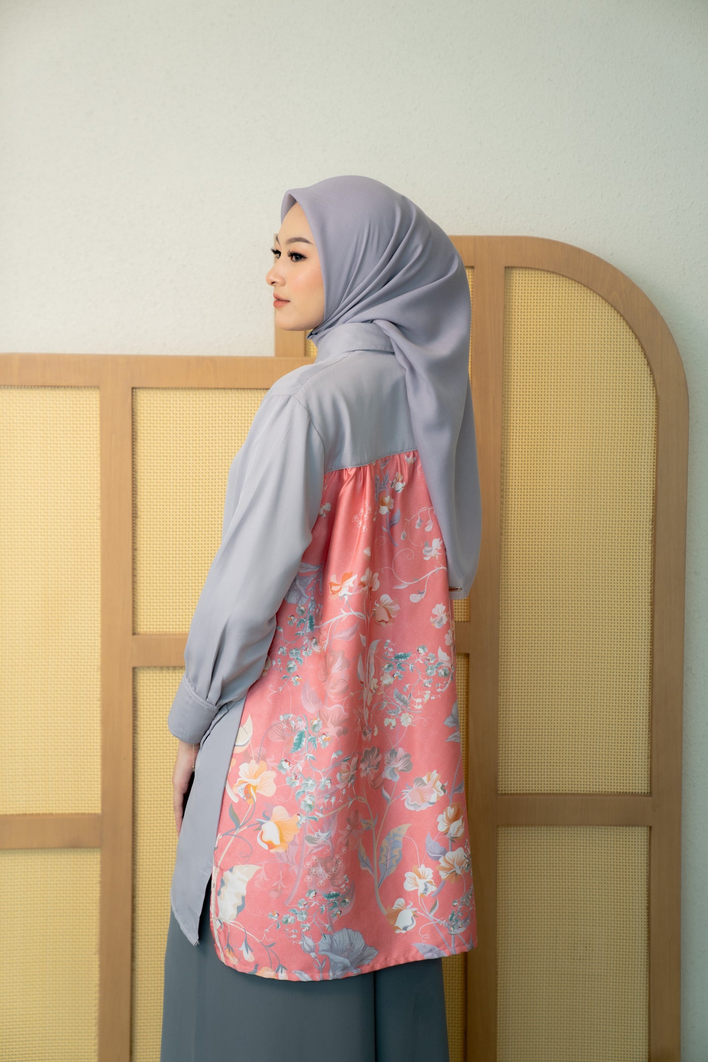 Peony Shirt - Silver Sand