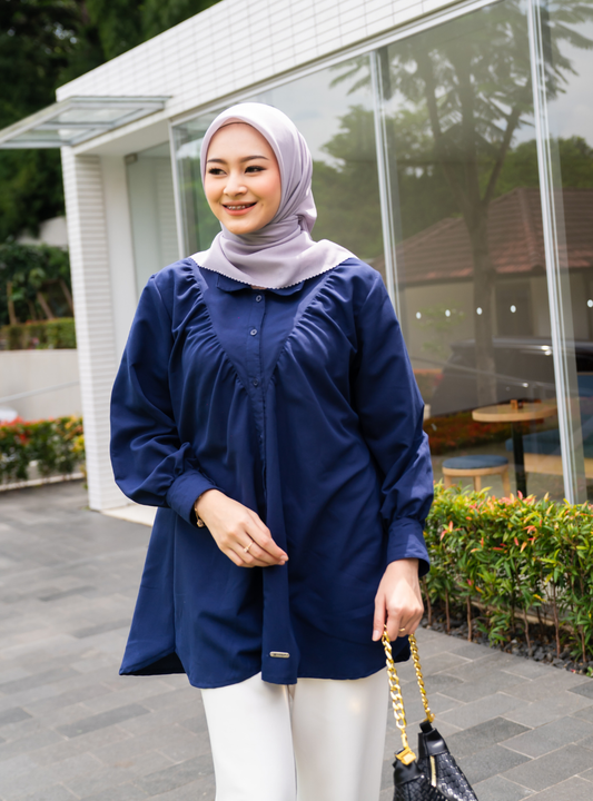 DELLA TOP - Navy Peony