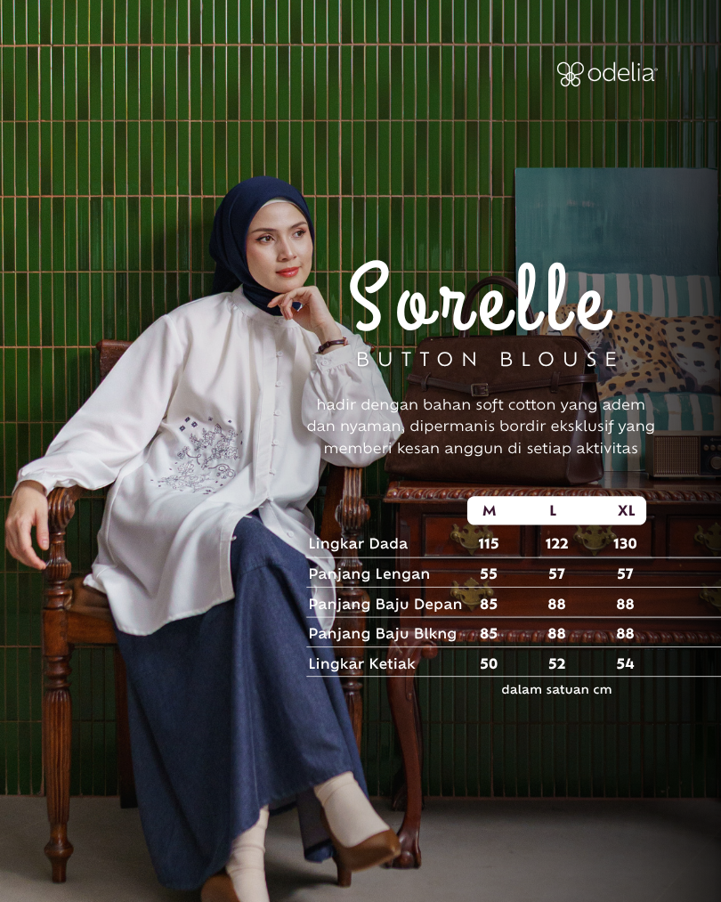 Sorelle Button Blouse - Pearl White