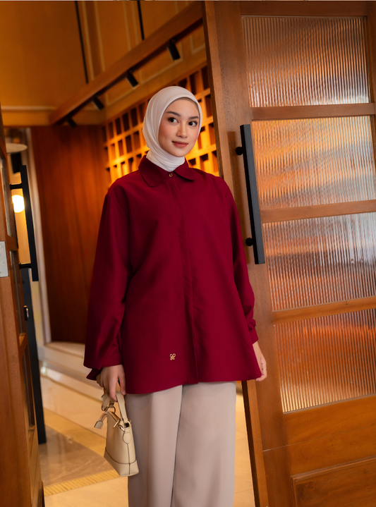 Emira Shirt - Maroon