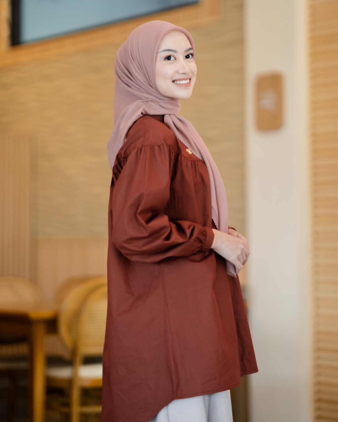 Carmia Shirt - Spiced Brick