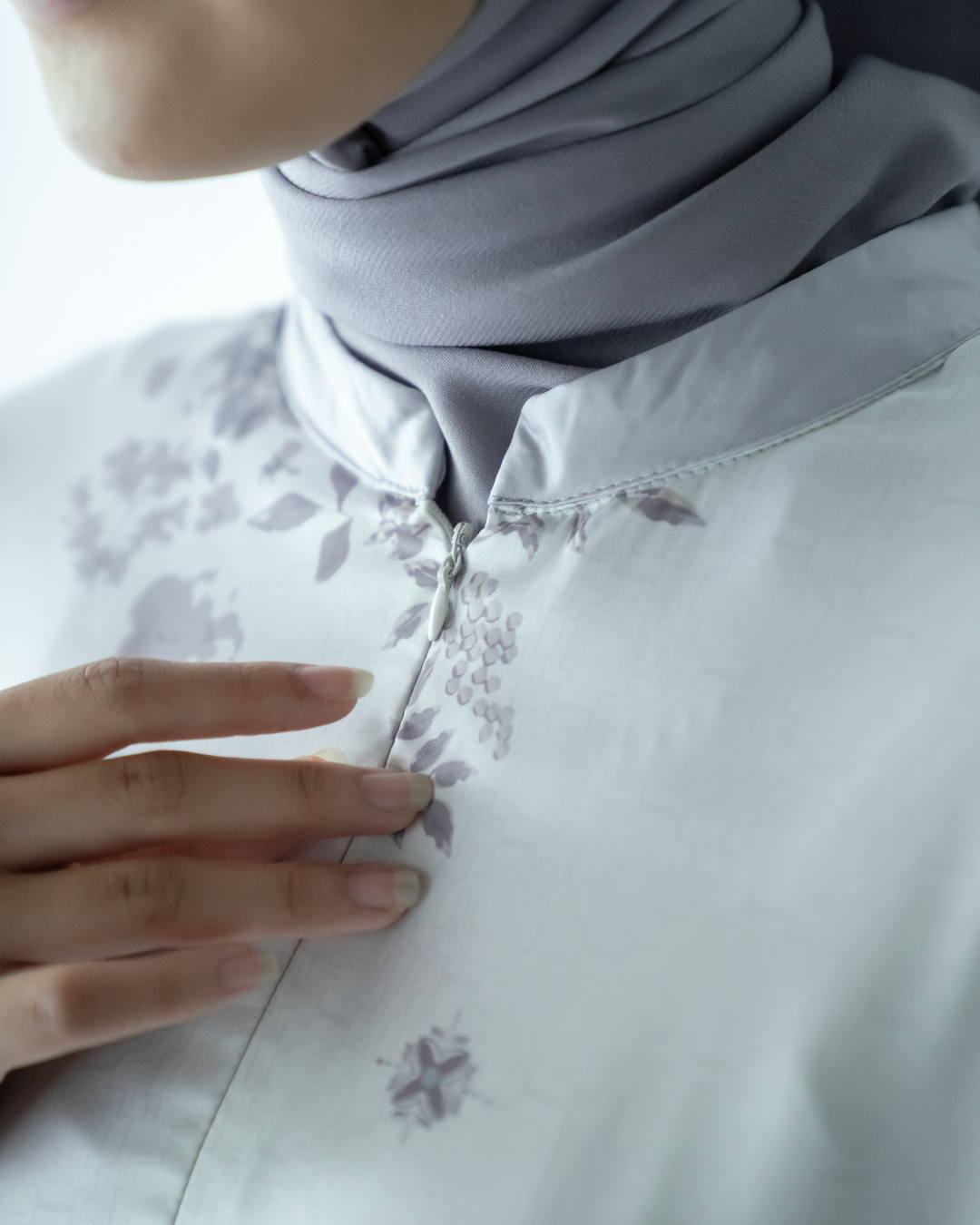HAIFA DRESS - SILKEN SNOW (EID SERIES 2025)