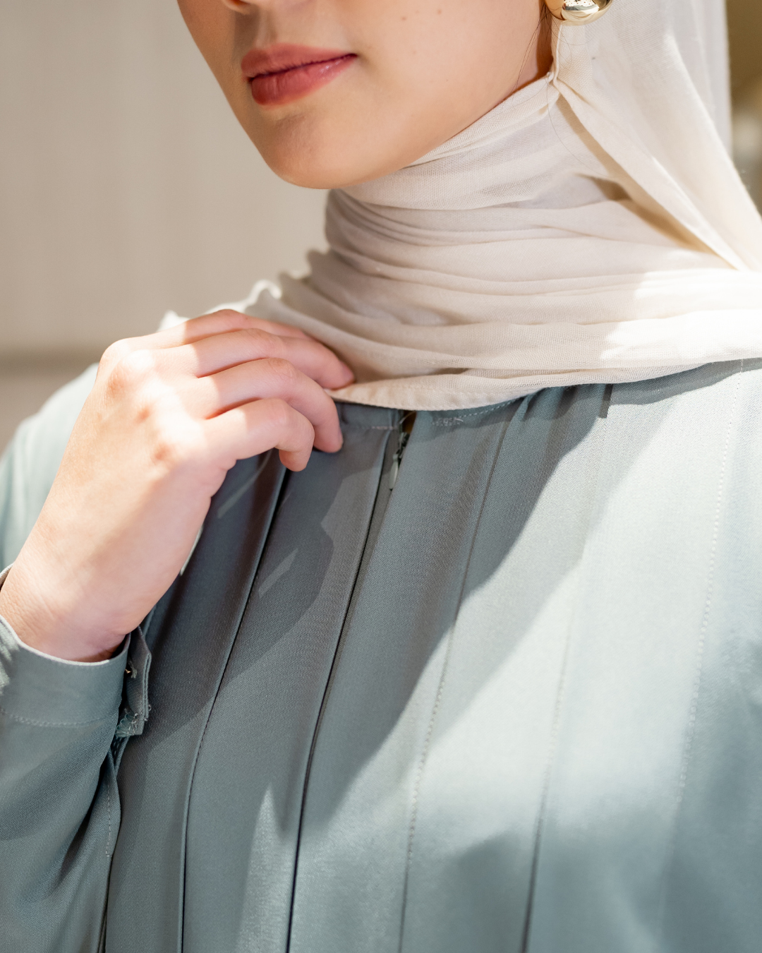 Noor Drapery Dress - Ocean Teal