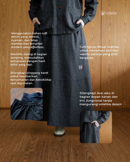 Sorae Skirt - Raven Black