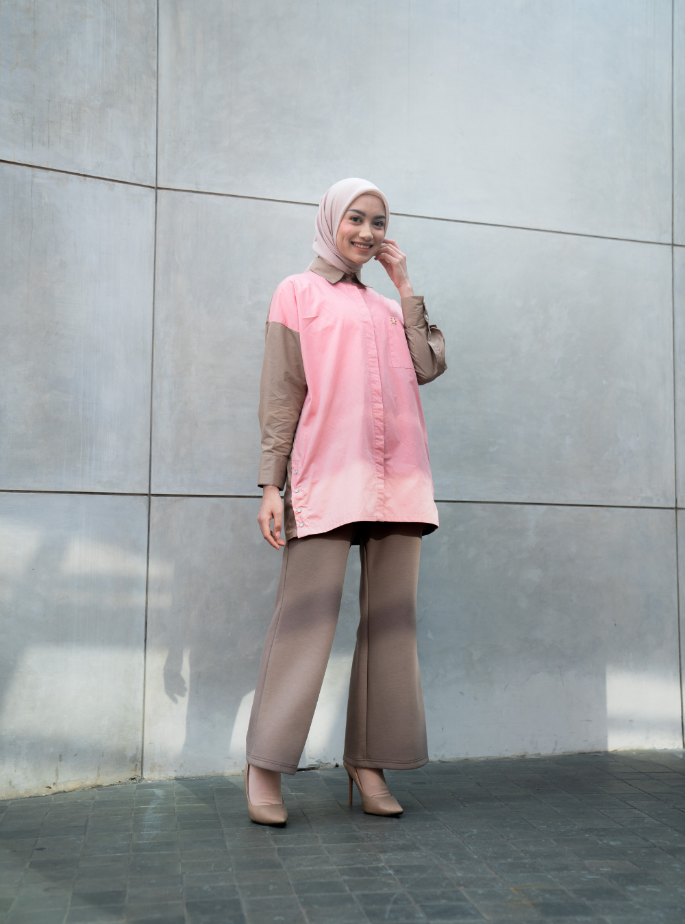 Verde Shirt - Beige Blush