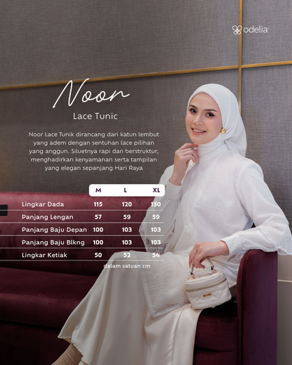 Noor Lace Tunic - Broken White