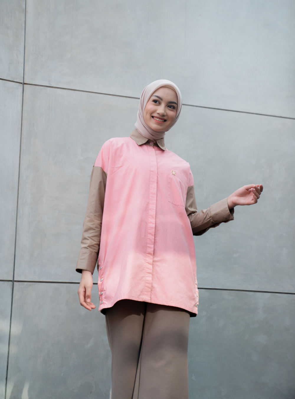 Verde Shirt - Beige Blush