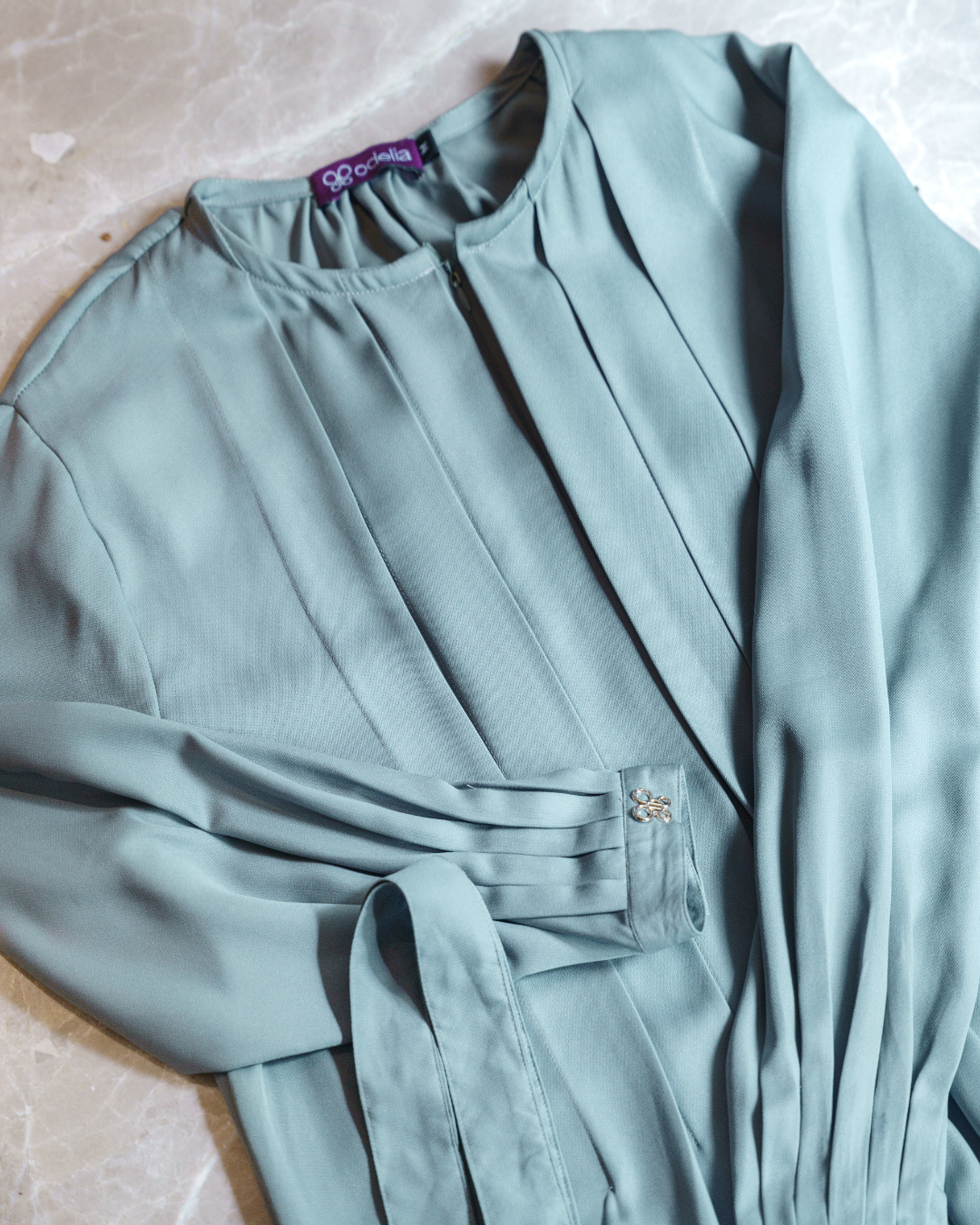 Noor Drapery Dress - Ocean Teal