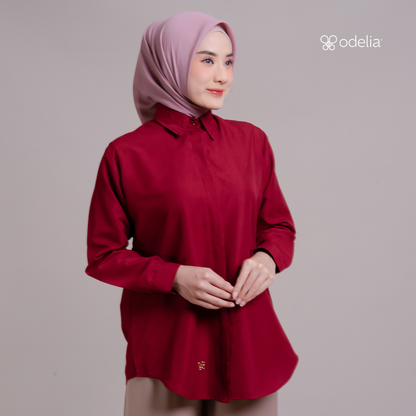 Ardelle Shirt - Maroon