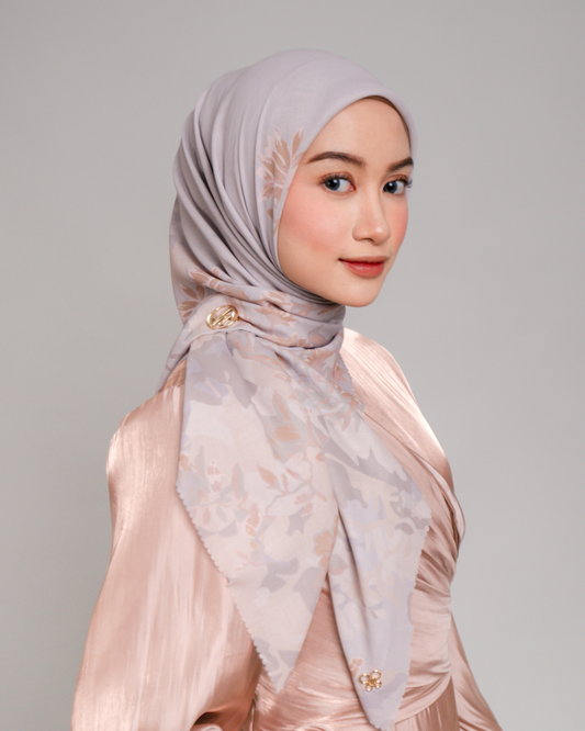 Agaru Scarf - Lilac Grey