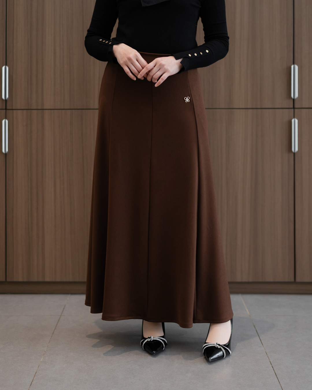 Ease Skirt - Dark Cocoa