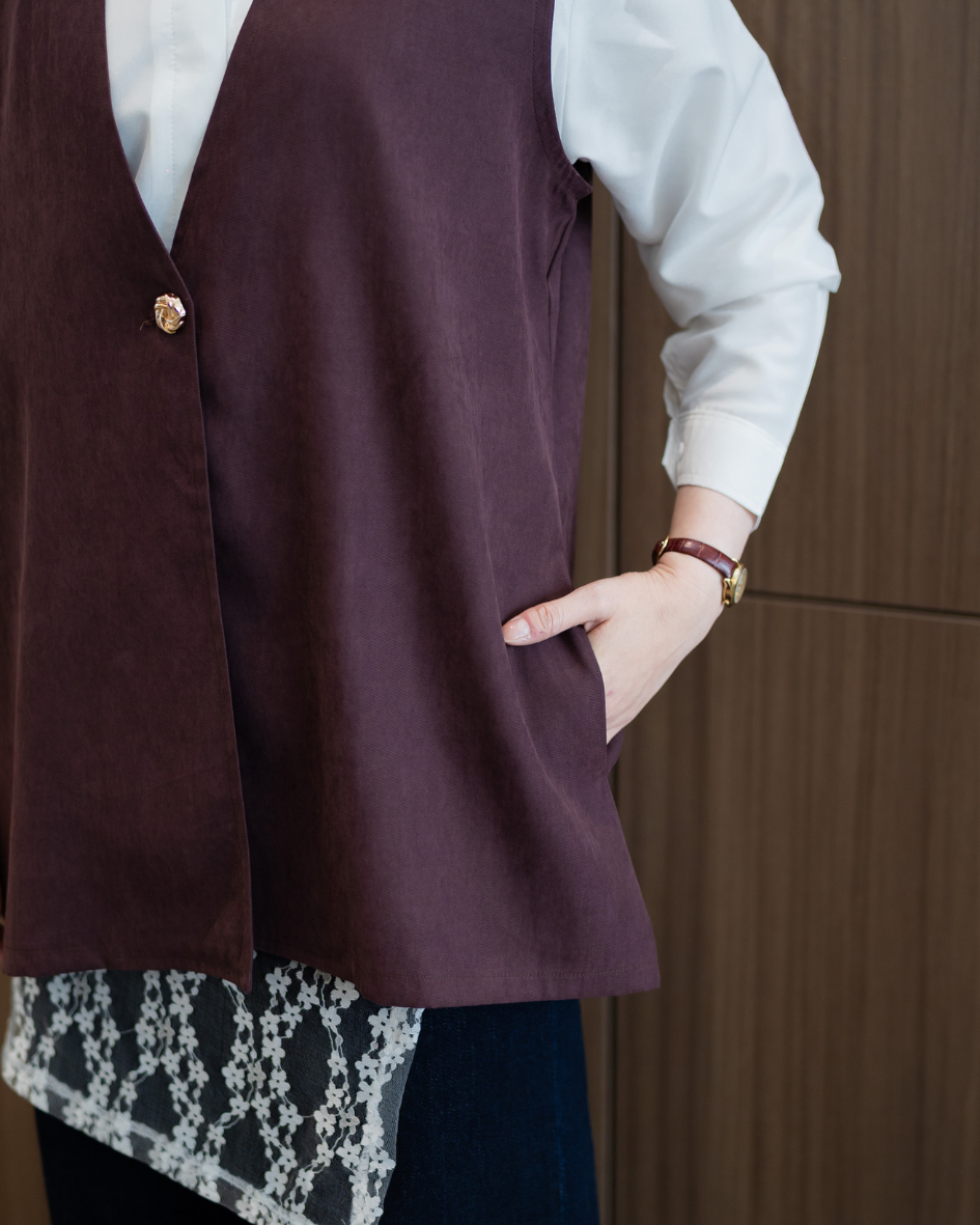 Classic Vest - Velvet Plum