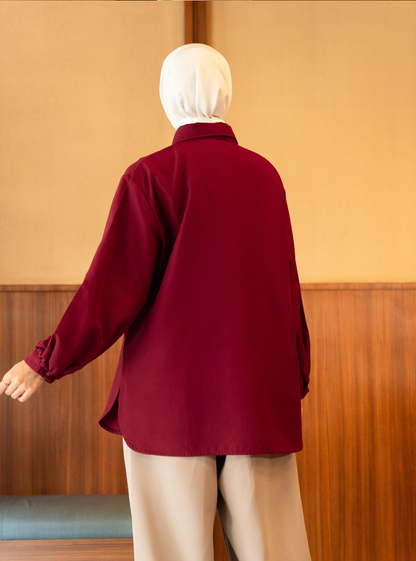 Emira Shirt - Maroon