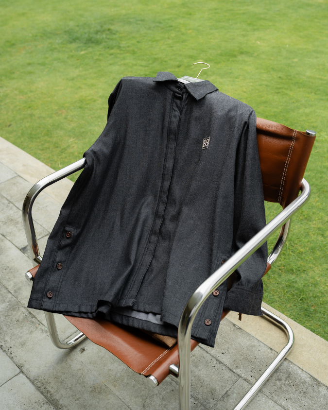 Sorae Button Shirt - Raven Black