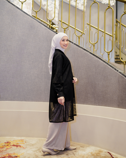 Noor Lace Tunic - Midnight