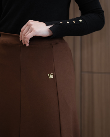 Ease Skirt - Dark Cocoa