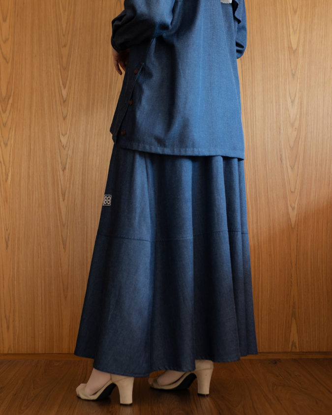 Sorae Skirt - Stellar Blue