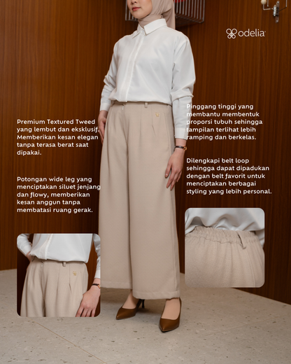 Maison Tweed Wide Cullote