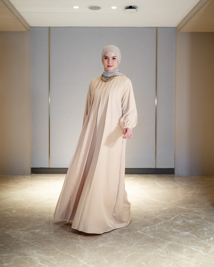 Noor Drapery Dress - Porcelain Sand