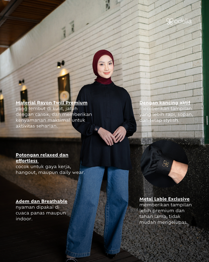 Evania Blouse - Black