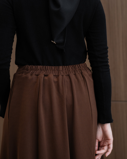 Ease Skirt - Dark Cocoa